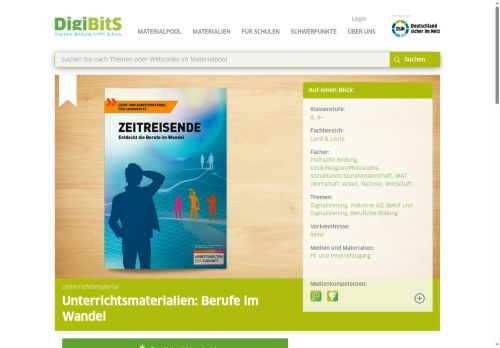 Vorschaubild Unterrichtsmaterialien: Berufe im Wandel - DigiBitS - DigiBitS