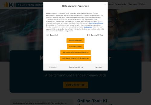 Vorschaubild KI-Kompetenzmonitor: KI-Nachfrage am deutschen Arbeitsmarkt