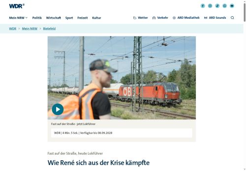 Vorschaubild Fast obdachlos, jetzt Lokführer: Renés Erfolgsstory