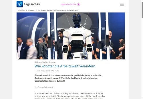 Vorschaubild Die Roboter kommen - und verändern unsere Arbeitswelt