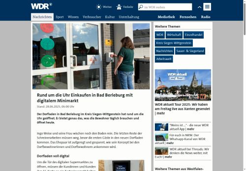 Vorschaubild Dorfladen in Bad Berleburg 24/7 für Kunden geöffnet