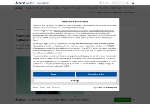 Vorschaubild Kaum Mehrwert in Firmen: Ist KI doch eine Enttäuschung?